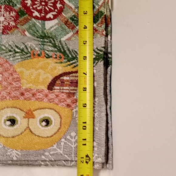 Owl Set 6 Woven Tapestry Placemats Vintage Collectible 18"x12" - Picture 6 of 6